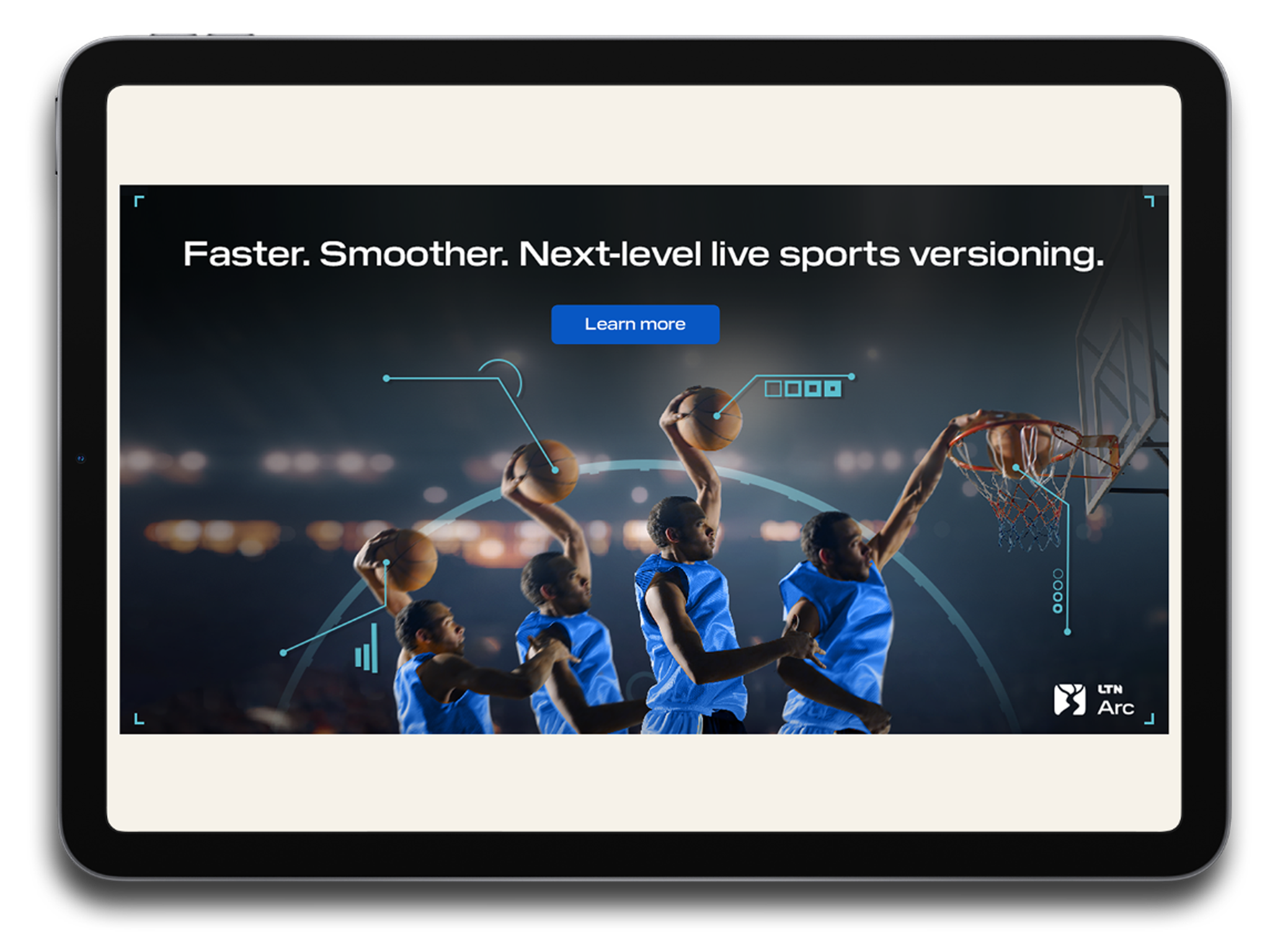 LTN Arc Moneyball campaign — basketball ad