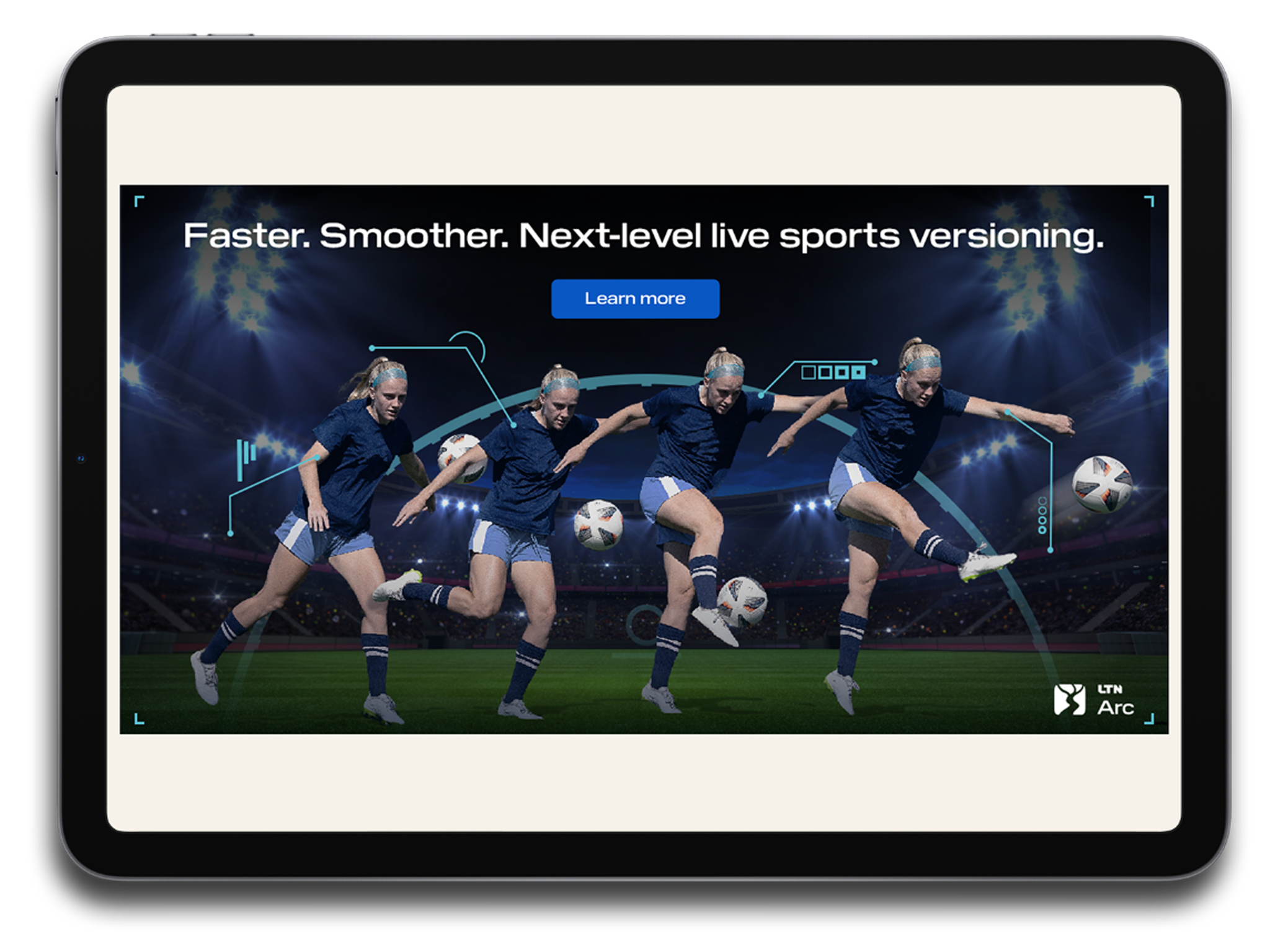 LTN Arc Moneyball campaign — soccer ad
