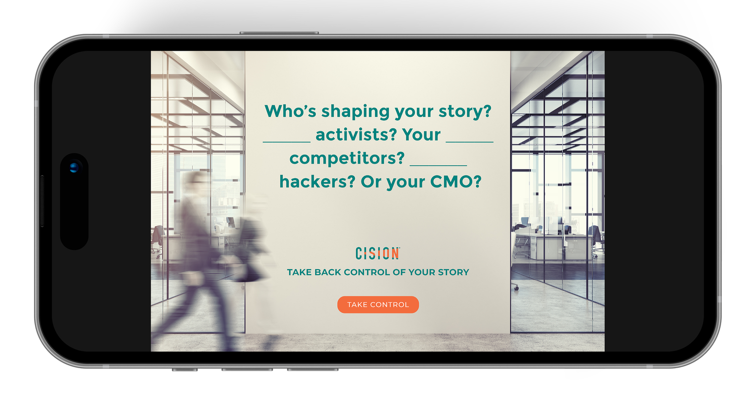Cision campaign — mobile creative