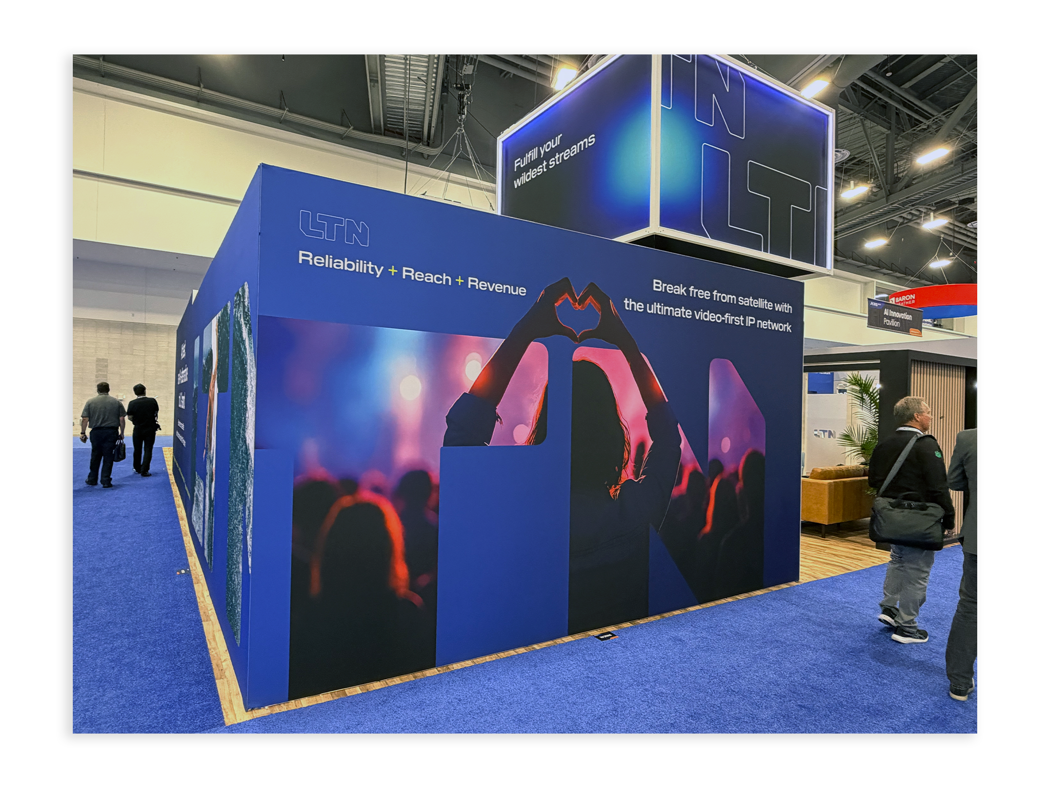 LTN NAB booth back wall