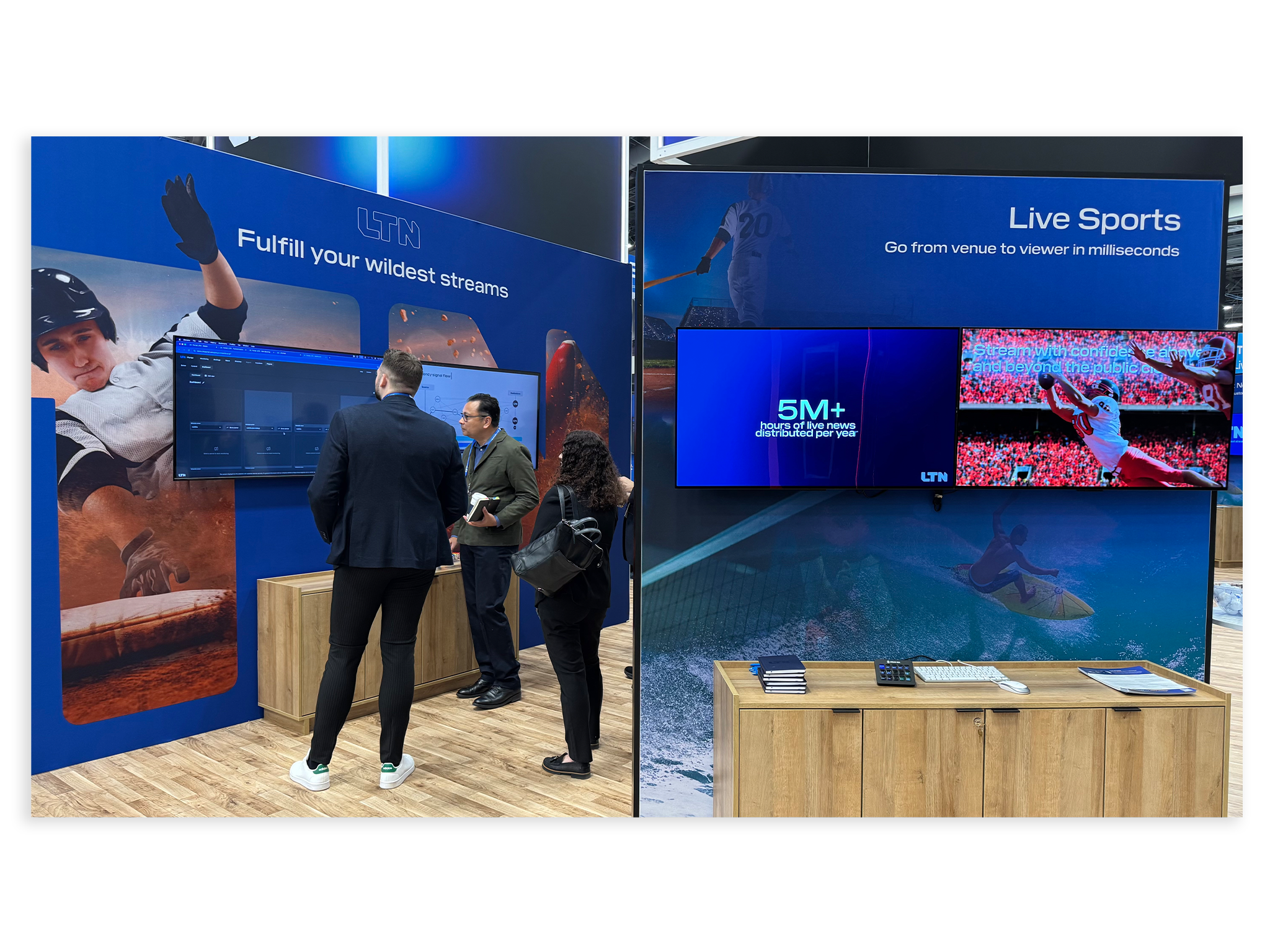 LTN NAB booth baseball demo
