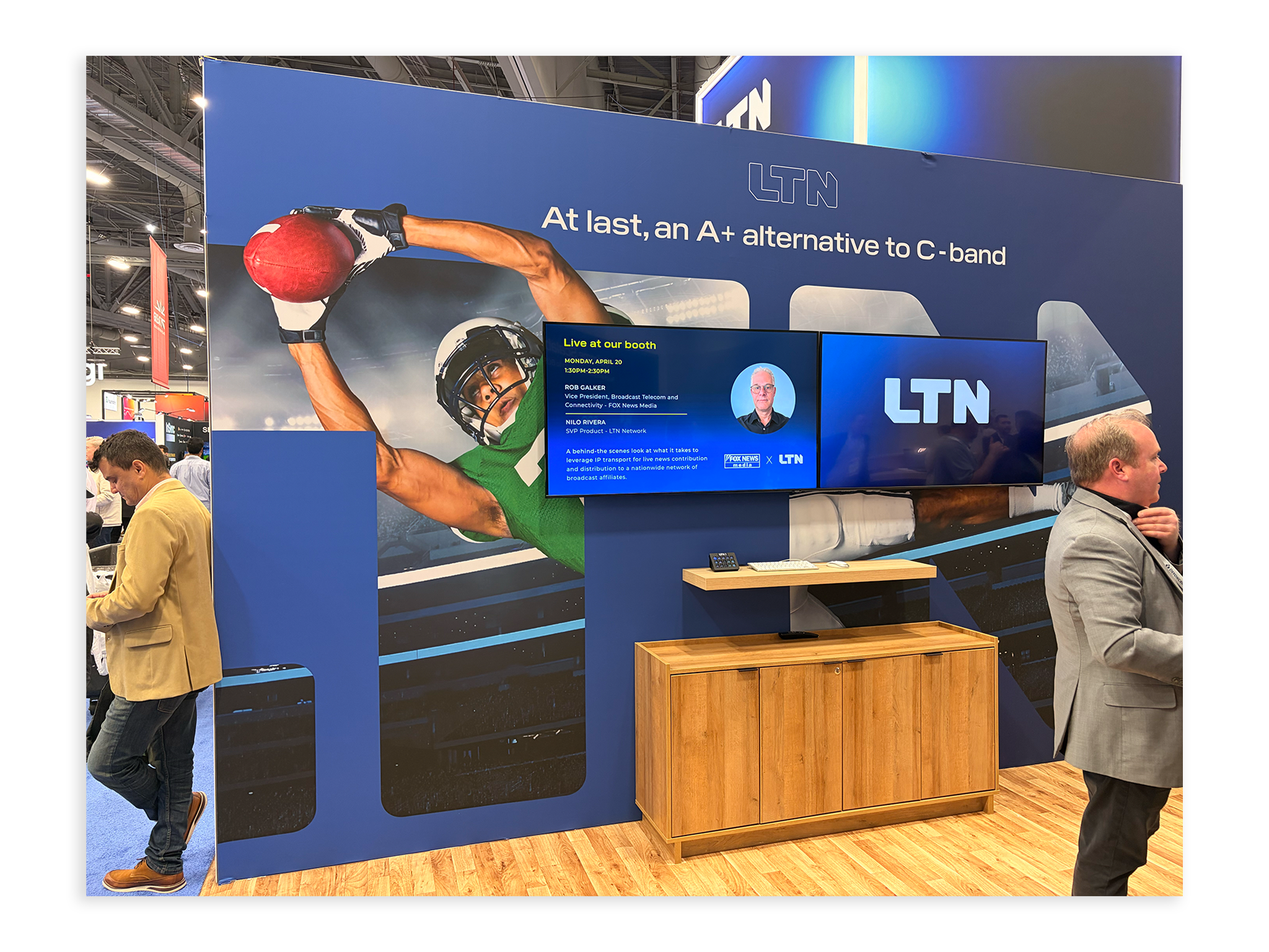 LTN NAB booth football demo
