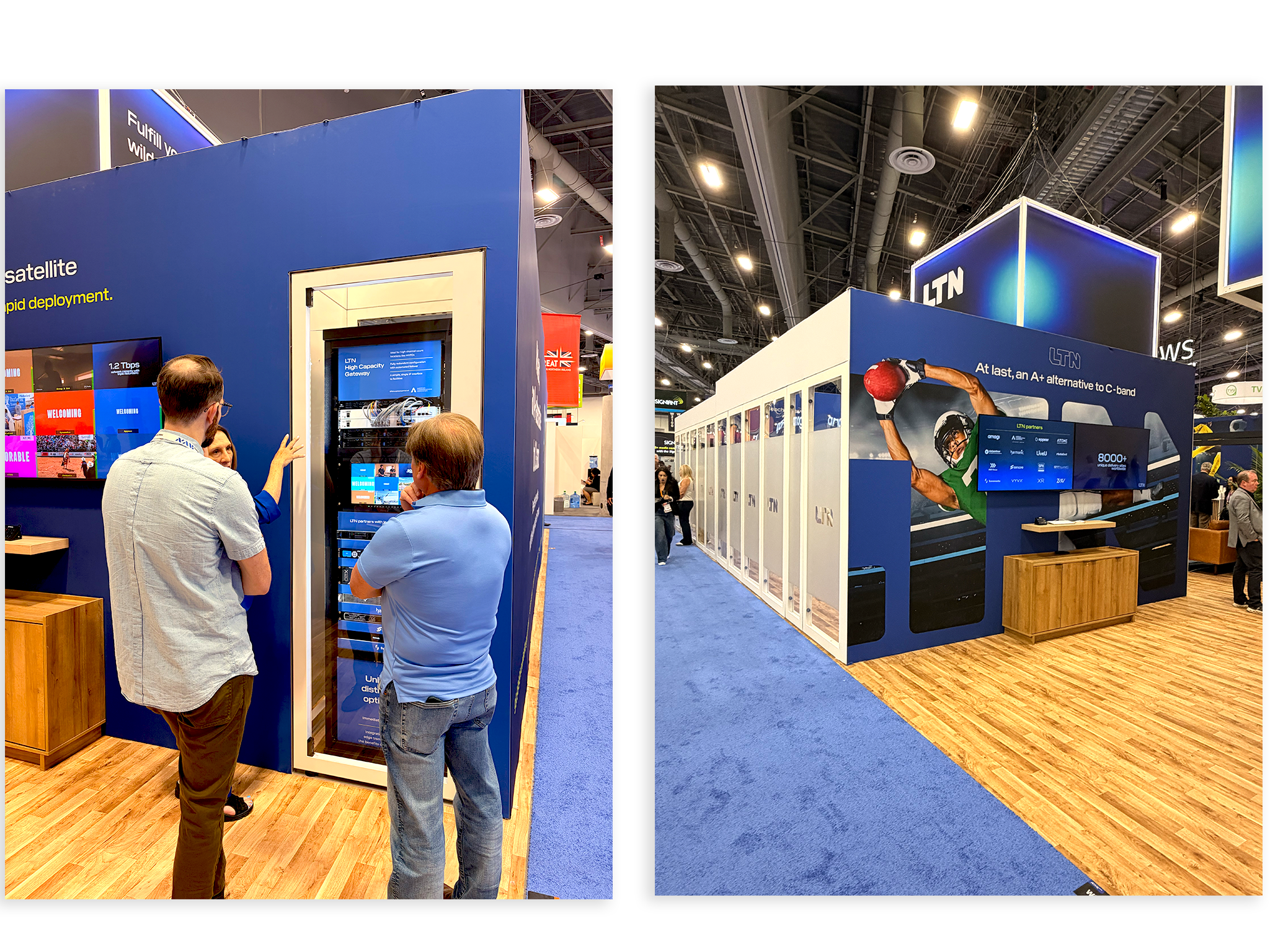 LTN NAB booth demo stations