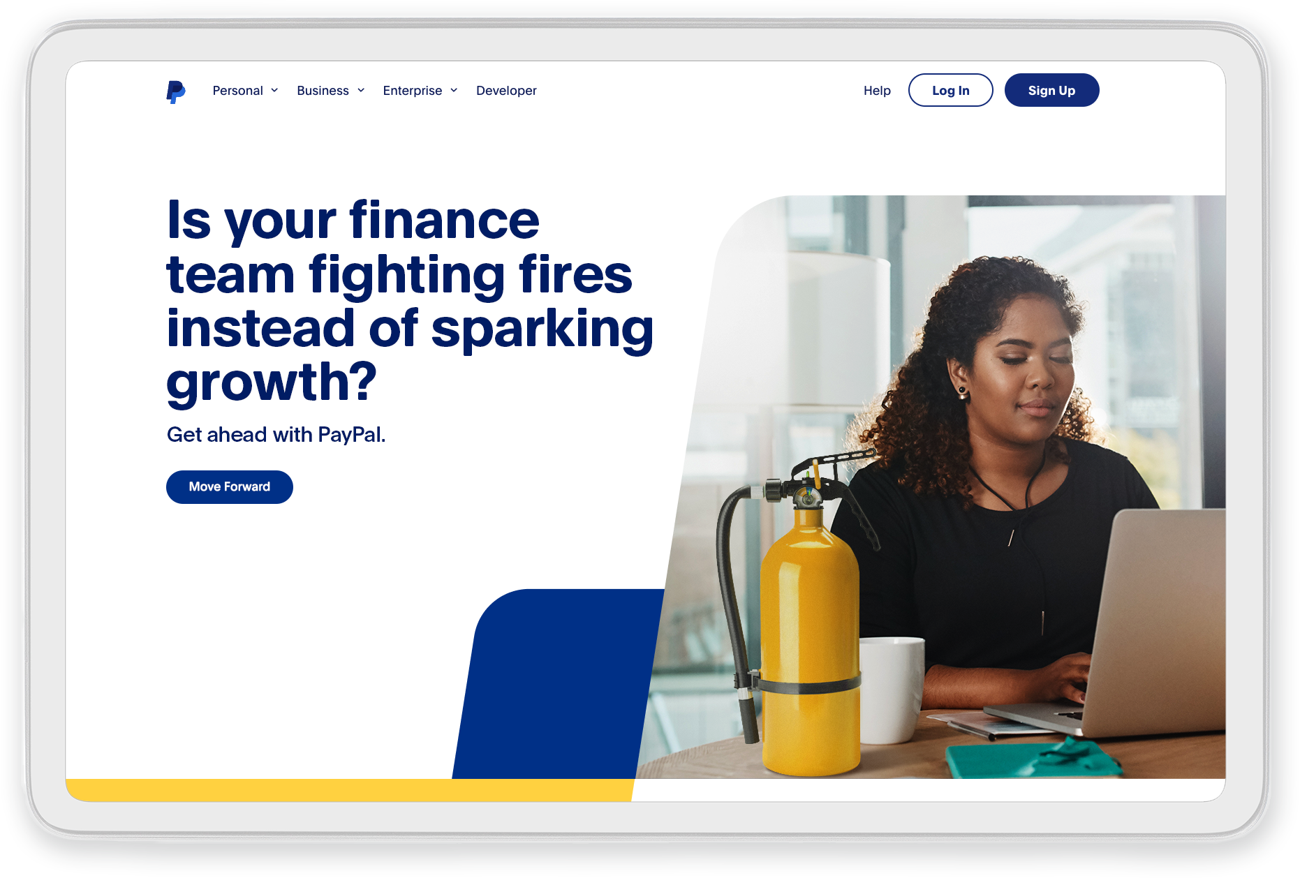 ABM landing page creative
