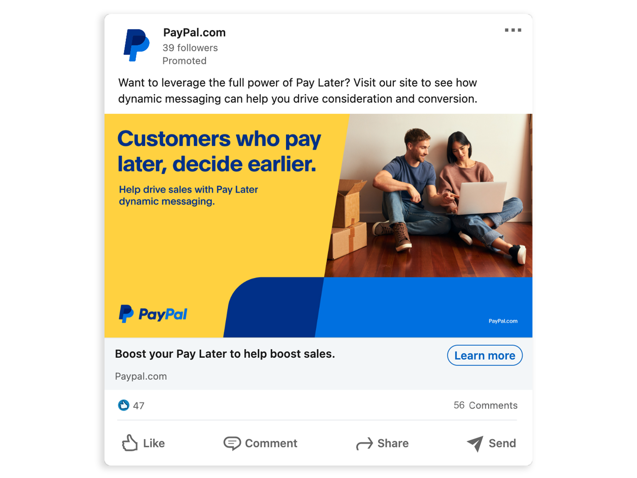 ABM LinkedIn ad creative